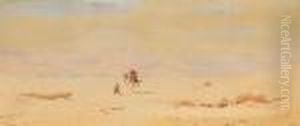 An Arab Rider In The Desert by Augustus Osborne Lamplough