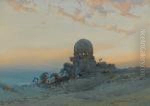 A Sheik's Tomb At Sunset A Sheik's Tomb At Sunset