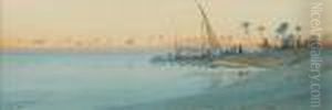 A Dhow On The Banks Of The Nile
