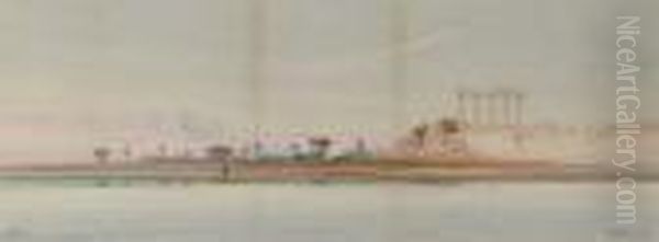 Ruins At Luxor, Time Of Inundation - view 1