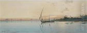 Nile Sunset by Augustus Osborne Lamplough