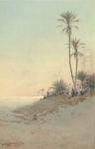On The Banks Of The Suez Canal by Augustus Osborne Lamplough