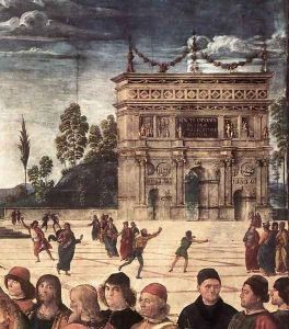 Baptism of Christ [detail: 3] by Pietro Vannucci Perugino