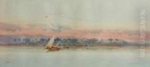 'on The Nile, Near Kous', And Another 'putak From The Nile' by Augustus Osborne Lamplough