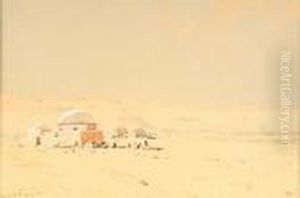 A Desert Camp by Augustus Osborne Lamplough