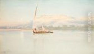 Dhows On The Nile by Augustus Osborne Lamplough