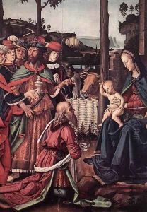 The Adoration of the Magi (detail) c. 1476 by Pietro Vannucci Perugino