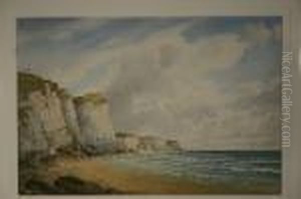 Coastal Scene With Limestone Rock - view 1