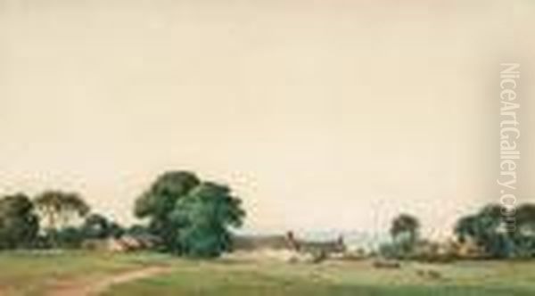 Country Landscape With Cows - view 1