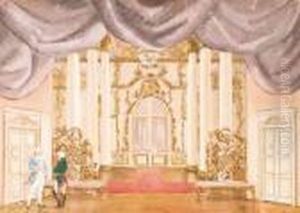 Projet De Decor De Theatre by Evgeni Alexandrovich Lanceray