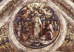 The Holy Trinity and the Apostles by Pietro Vannucci Perugino