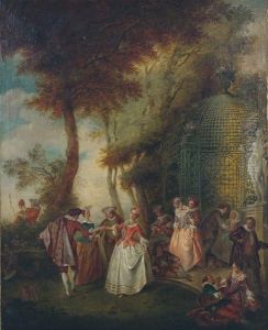 La Danse Dans Un Pavillon by Nicolas Lancret