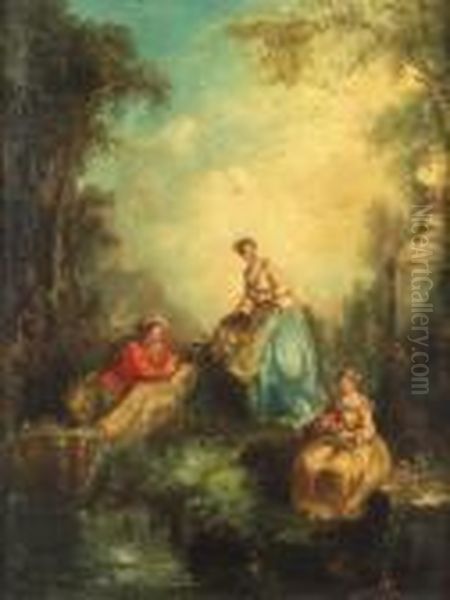 Scene Galante Dans Un Parc - view 1