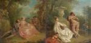 Scenes Galantes by Nicolas Lancret