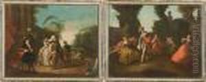 Due Scene Galanti by Nicolas Lancret