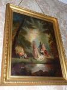 Figures By A Pond by Nicolas Lancret