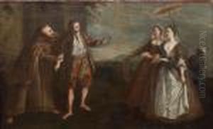 Les Oies Du Frere Philippe by Nicolas Lancret