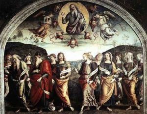 The Almighty with Prophets and Sybils 1500 by Pietro Vannucci Perugino
