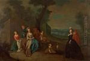 Concert Galant Dans Un Parc by Nicolas Lancret