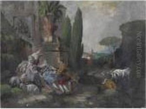 Scena Galante by Nicolas Lancret