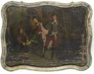 Dessus De Porte A Decor De Scene De Patinage
