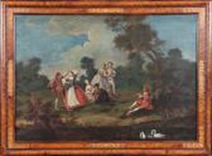 Le Pas De Danse by Nicolas Lancret