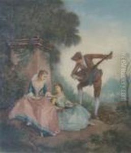 A Musical Party In A Garden by Nicolas Lancret