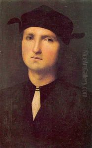 Portrait Of A Young Man 1495 1500 by Pietro Vannucci Perugino