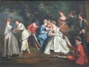 L'occasion Fortunee. by Nicolas Lancret