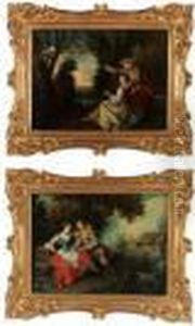 Coppia Di Scene Galanti by Nicolas Lancret