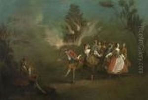 Allegorie Auf Das Element "feuer". 1721. by Nicolas Lancret