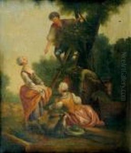 La Cueillette Des Cerises by Nicolas Lancret