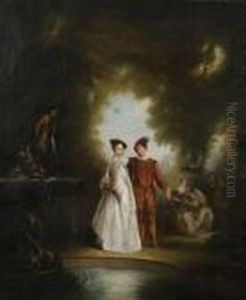Conversation Galante by Nicolas Lancret
