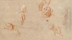 Etudes D'un Chien Et De Quatre Mains by Nicolas Lancret