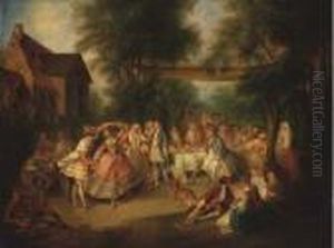 Fete En Plein Air by Nicolas Lancret