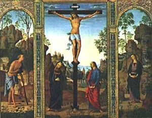 The Galitzin Triptych 1485 by Pietro Vannucci Perugino