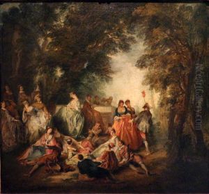 Fete Galante by Nicolas Lancret
