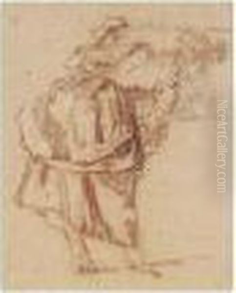 A Woman Seen From Behind, Looking Into A Magic Box - view 1