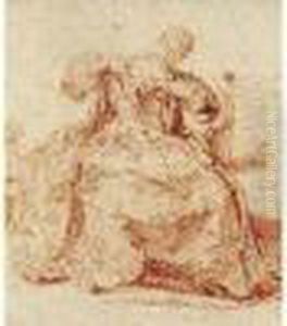 La Chercheuse De Puces by Nicolas Lancret