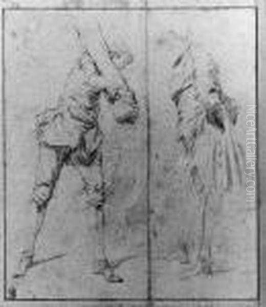 A Man Carrying A Log - view 1
