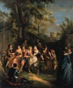 La Cage A Oiseaux by Nicolas Lancret