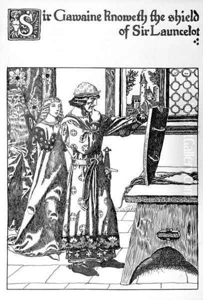 Sir Gawaine knoweth the shield of Sir Lancelot - view 1
