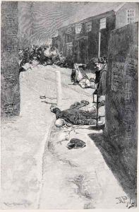 Barbarously murdered the first grievously wounded soldier by Howard Pyle