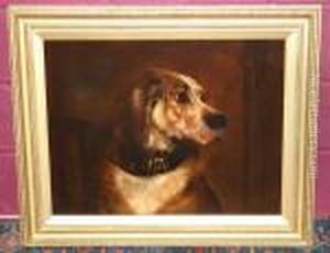 Study Of A Dogs Head by Sir Edwin Henry Landseer