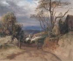 A Highland Landscape by Sir Edwin Henry Landseer
