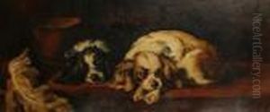 The Cavalier's Pets by Sir Edwin Henry Landseer