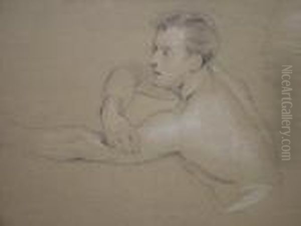 Study Of A Man With Outstretched Arm - view 1