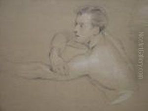 Study Of A Man With Outstretched Arm Study Of A Man With Outstretched Arm