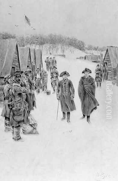 Washington and Steuben at Valley Forge, published in Harpers Magazine, July 1896 - view 1