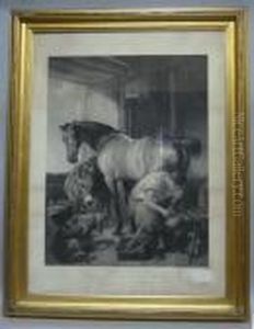 Shoeing by Sir Edwin Henry Landseer